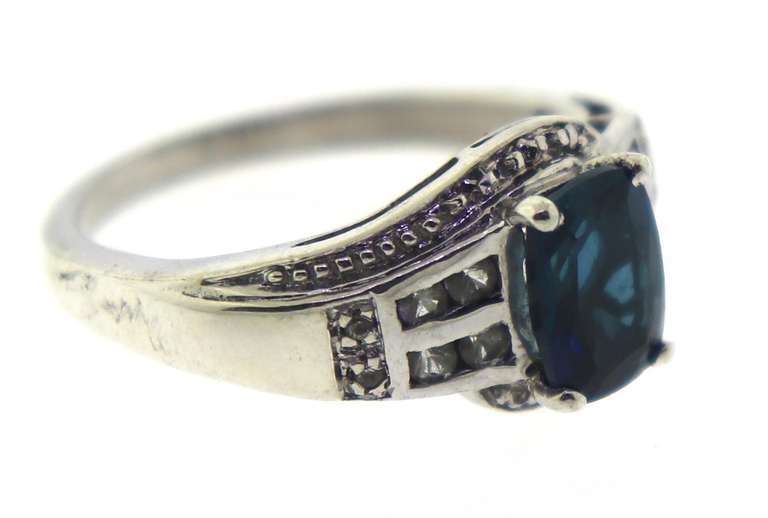 Sterling Silver Red Spinel Ring