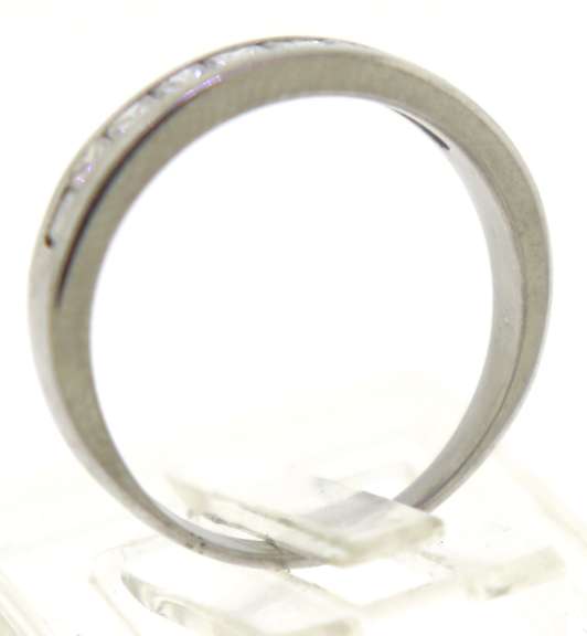Charming Princess Cut Channel Set Diamond Band