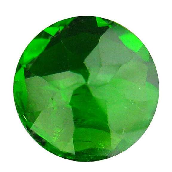 Rich top green 1.22ct 7mm Chrome Diopside solitaire