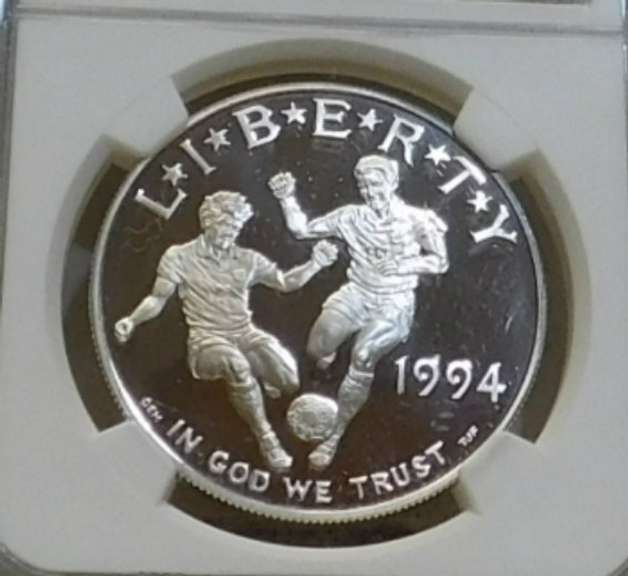 1994-S World Cup Sil PRF Dol NGC PF69UC