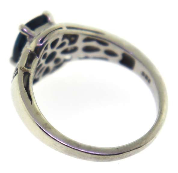 Sterling Silver Red Spinel Ring