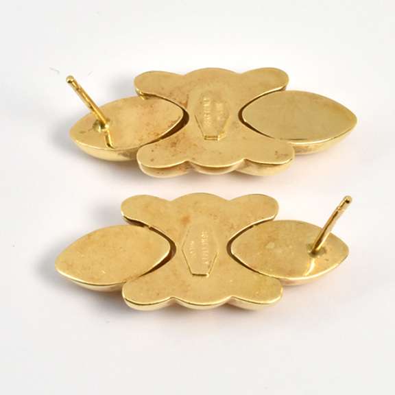 Fashionable Italian Made 18k Earrings