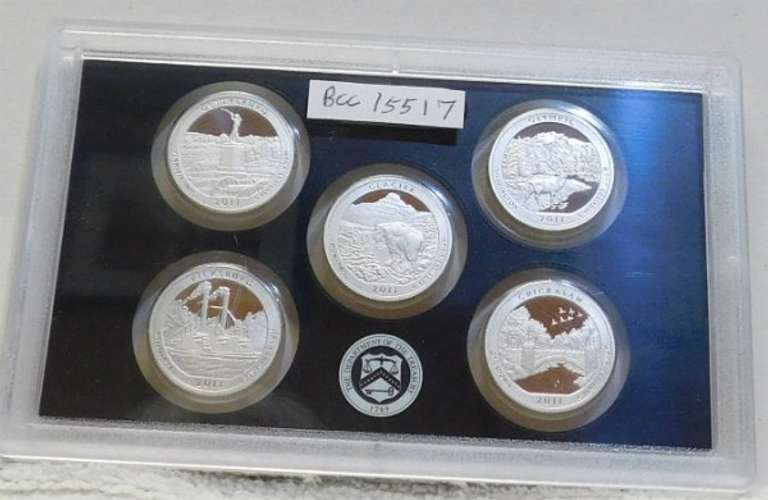 2011 Siilver PROOF Amer Beau Set no box
