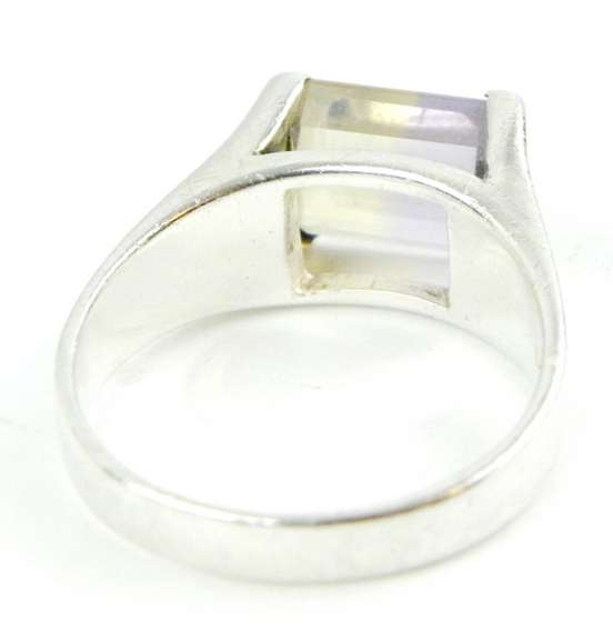 Sterling Ring with Large Bi-Color Ametrine, 9.5