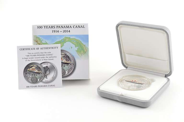 2014 Niue $2 Partially Frosted Prooflike Silver Coin - Box & COA
