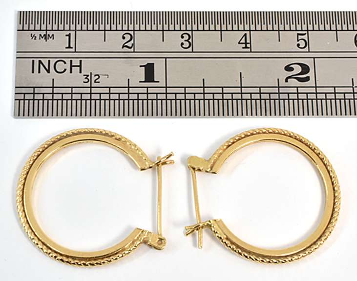 Practical 14k Hoop Earrings