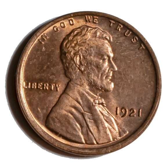 Mostly Red BU 1921 Lincoln Head Cent