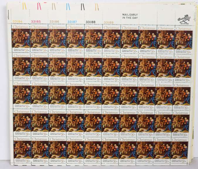 $116.96 Face Value In Mint 8 Cent US Comm Sheets
