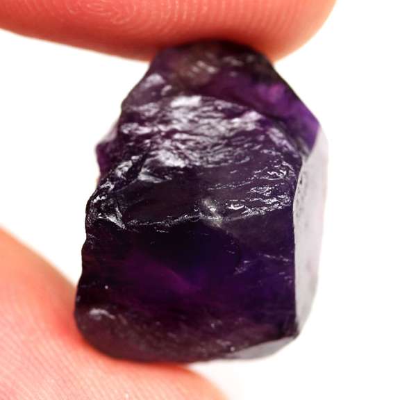 Large 25.50ct untreated uncut Amethyst