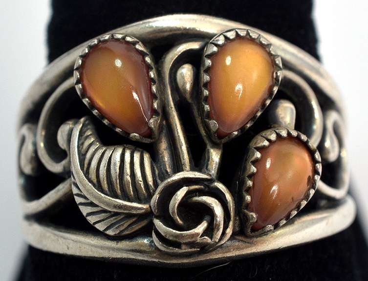 Vintage Sterling Silver Cabochon Ring