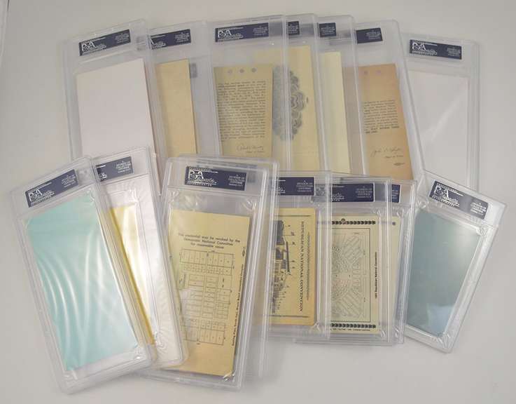 16 Graded Presidential Convention & Inauguration Tickets 1944-2000 PSA