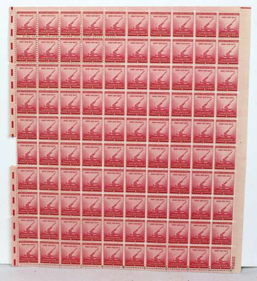 $58.50 Face Value In Mint 1-3 Cent 1940 Era US Sheets