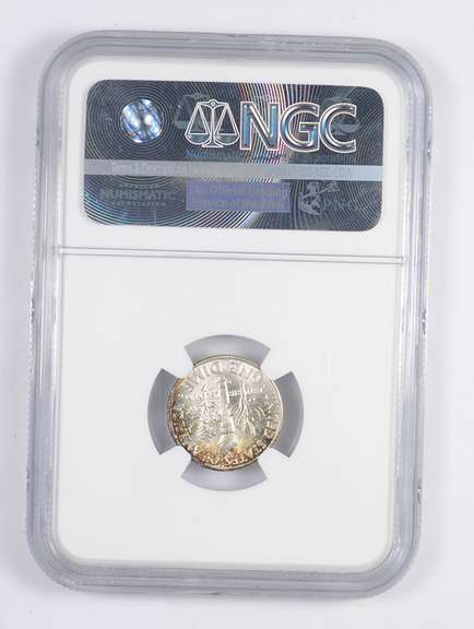 MS67 1960-D Roosevelt Dime - RAINBOW TONED - Graded NGC