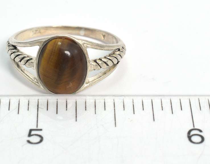 Vintage Sterling Silver Cats Eye Ring