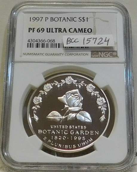 1997-P Botanic Sil PRF Dol NGC PF69UC