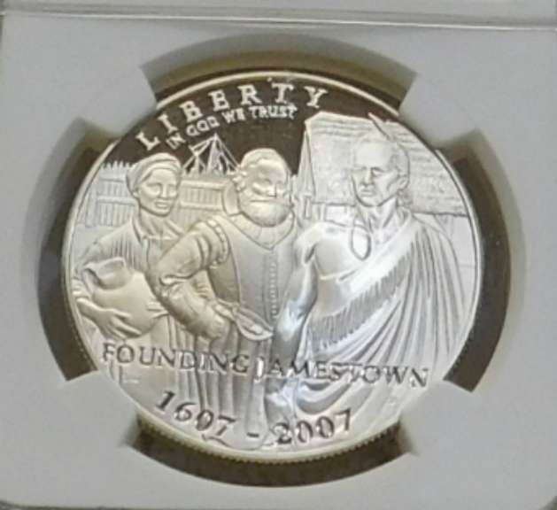 2007-P Jamestown Sil PRF Dol NGC PF69UC