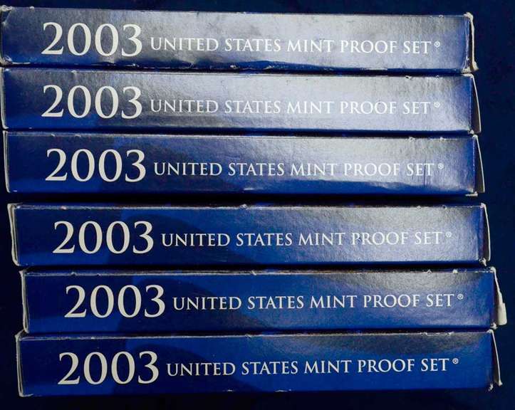 Lot of 5 2003 Proof Sets