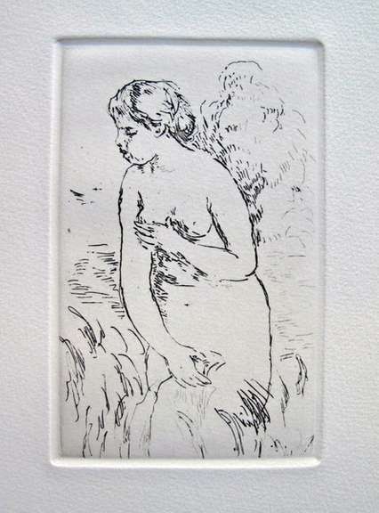 Pierre Auguste Renoir, 'Standing Bather' Etching