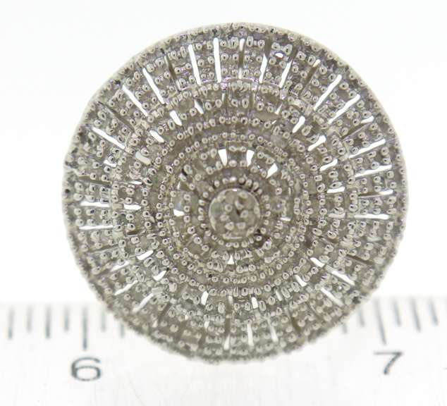 Sterling Silver Cluster Dome Ring