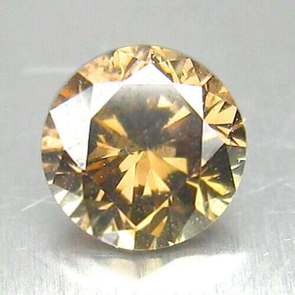 Real .30ct Australian Argyle cognac Diamond solitaire