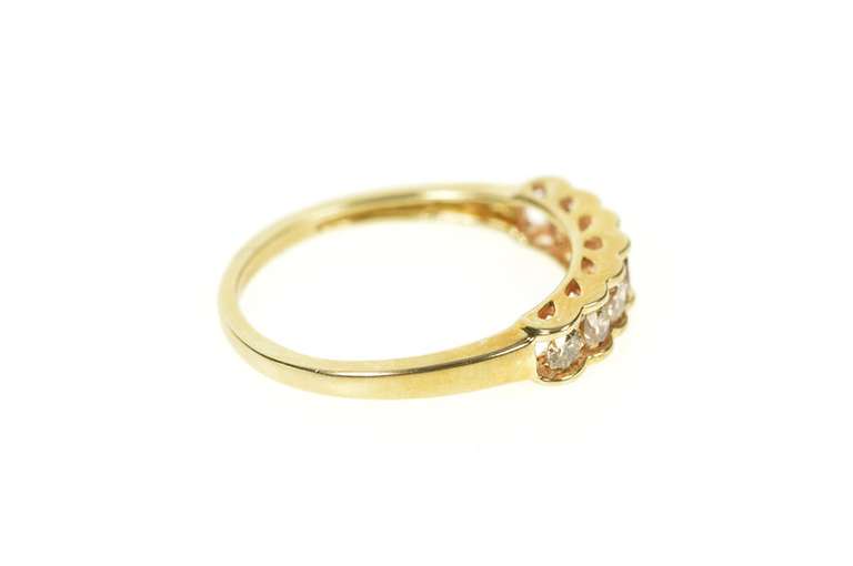 10K Yellow Gold 0.50 Ctw Light Brown Diamond Wedding Band Ring