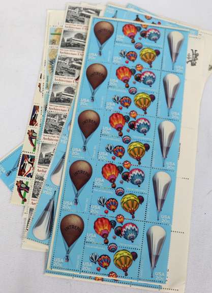 149.55 Face Value In Mint 18 & 20 Cent US Comm Plate Blocks