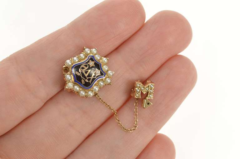 10K Yellow Gold Sigma Delta Chi Journalism Society Lapel Pin/Brooch