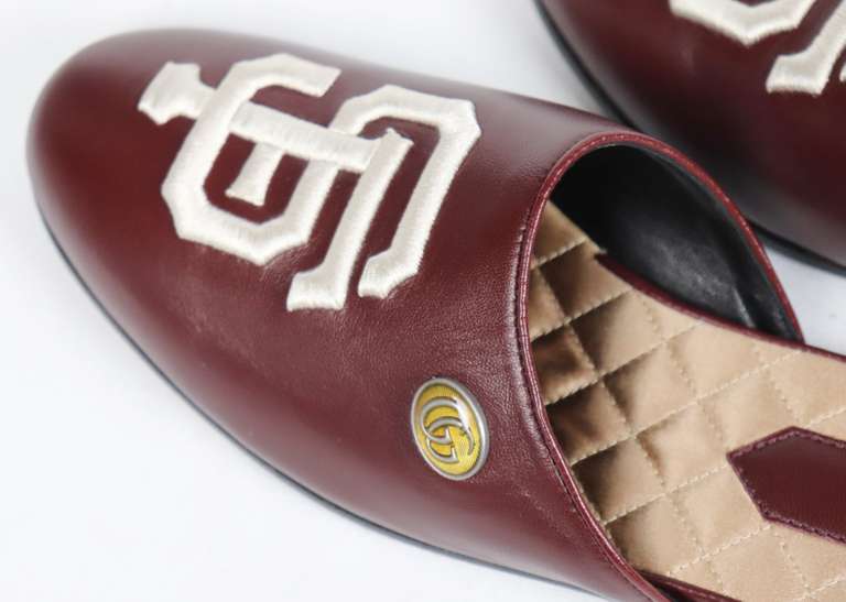 Gucci Agnello Plonge San Francisco Padres Mules