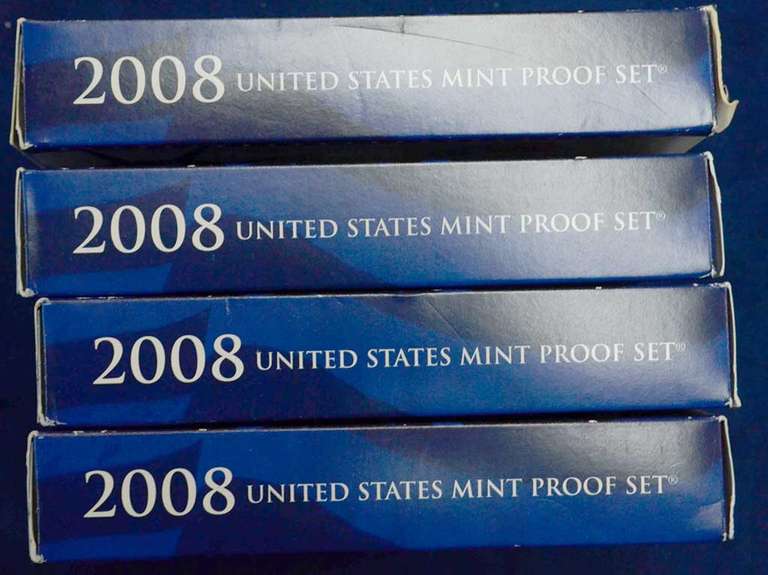 Lot of 4 2008 Proof Sets