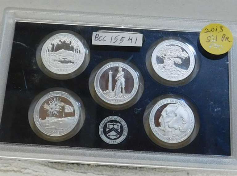 2013 Siilver PROOF Amer Beau Set no box