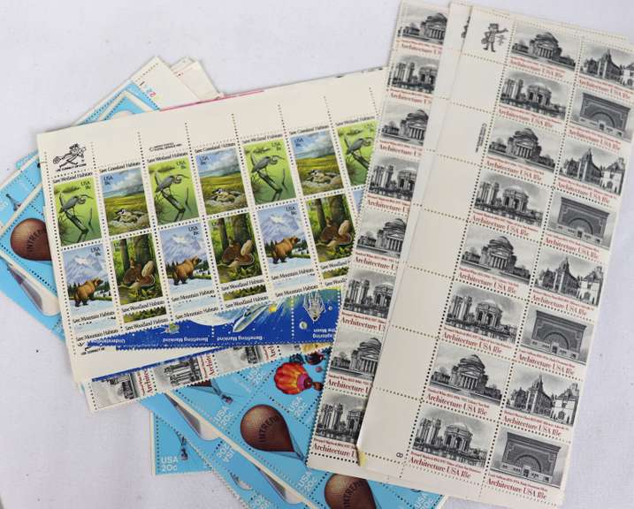 149.55 Face Value In Mint 18 & 20 Cent US Comm Plate Blocks