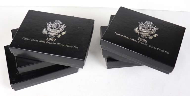 6 Assorted Prestige& Premier Silver Proof Sets