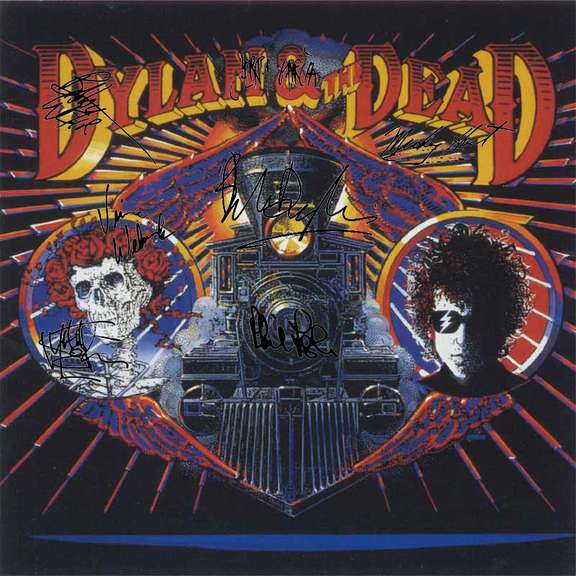 Bob Dylan & Grateful Dead Signed Facsimile Record Album Cover LP