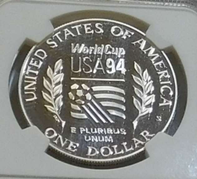 1994-S World Cup Sil PRF Dol NGC PF69UC