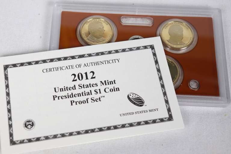 2012 Presidential Dollar Proof Set