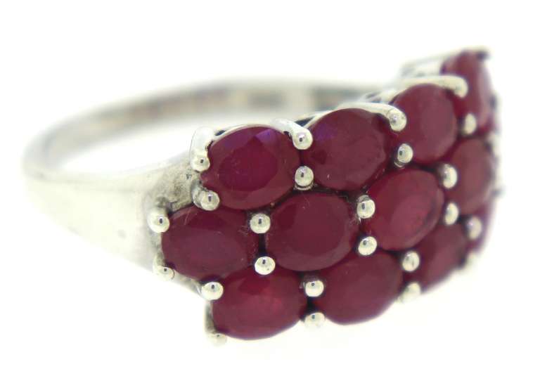 Sterling Silver Ruby Ring
