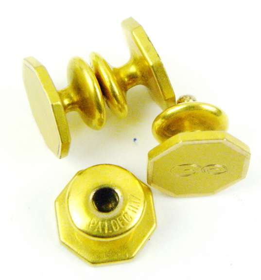 Antique Monogram E Snap-Apart Cuff Links