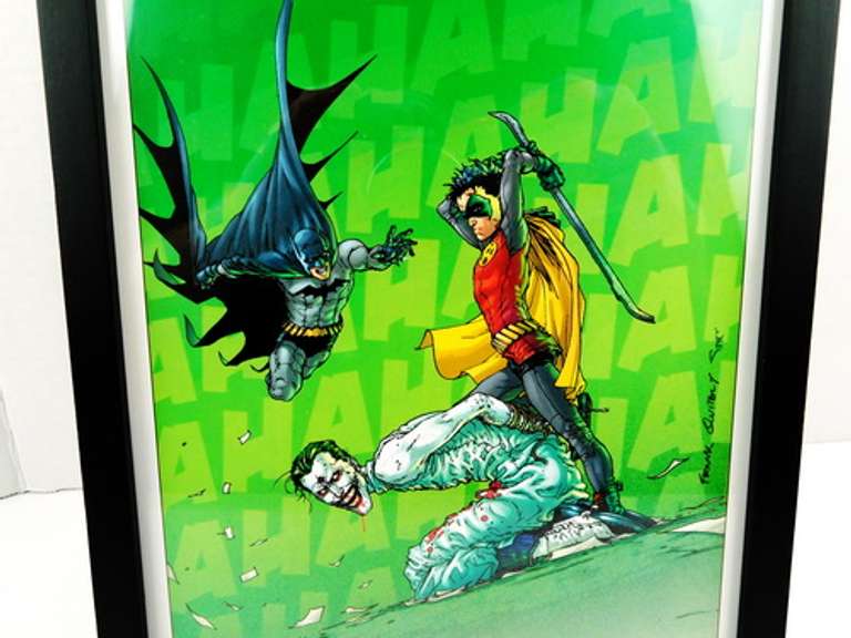 Batman, Robin & Joker Framed Color Print