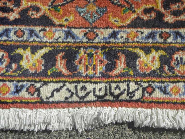 Authentic Wool/Silk Persian Kashan 2.2x4.0