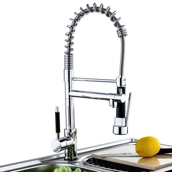 Kitchen Sink Mixer Faucet Pull Out Sprayer Tap