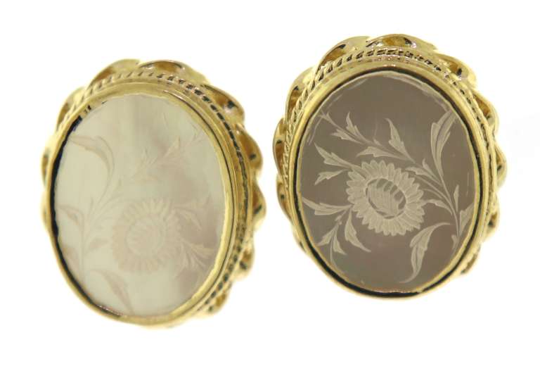 Gorgeous Sunflower Mop Oval Earrings