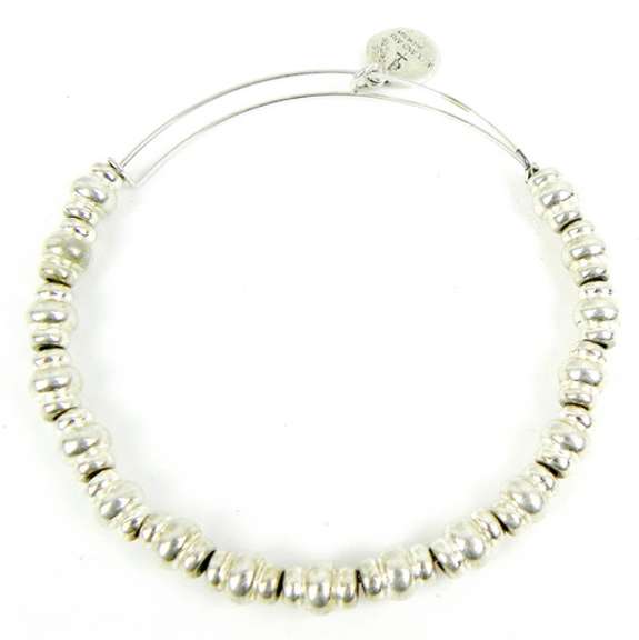 Alex and Ani Energy Sterling Bead Bangle Bracelet