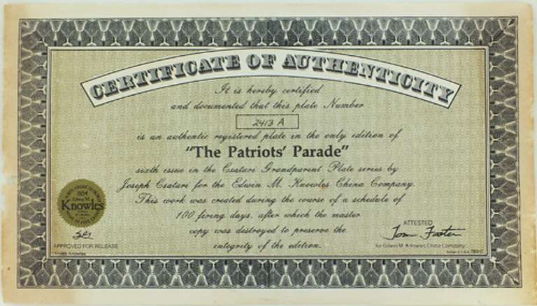 Collector's Fine China Plate