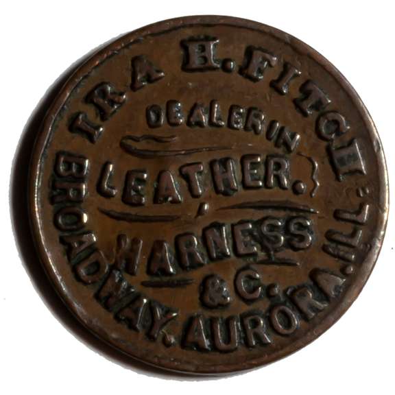 1861 Civil War Scarce State Illinois C W Store Card