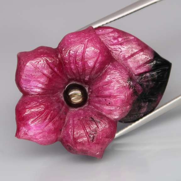 Giant! 52.90ct Ruby in Zoisite and Sapphire carving