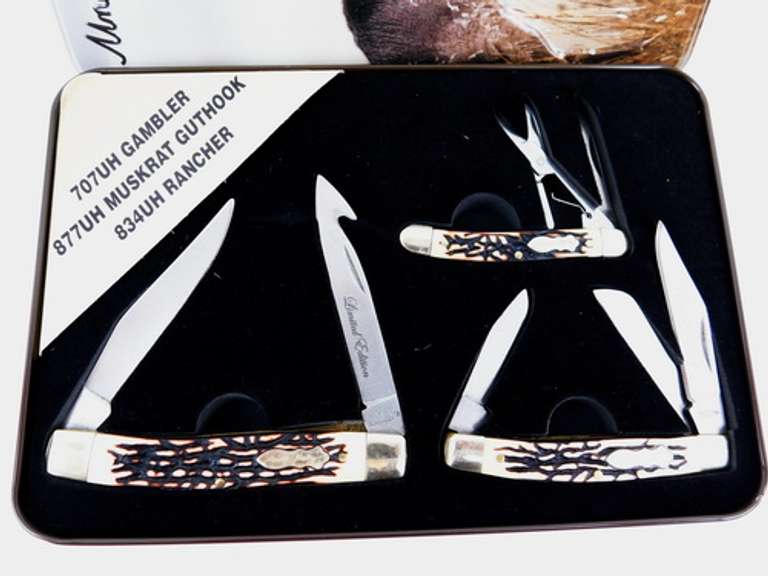 Schrade Uncle Henry 3 Pocket Knife Set, MIB