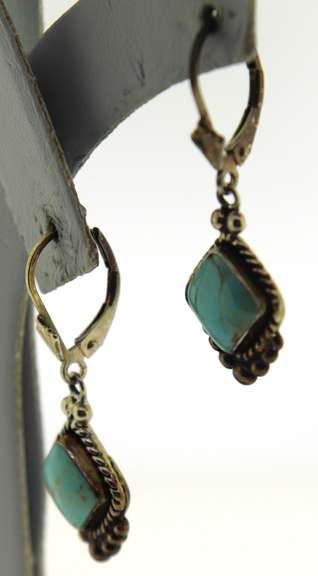 Sterling silver Turquoise Drop Earrings