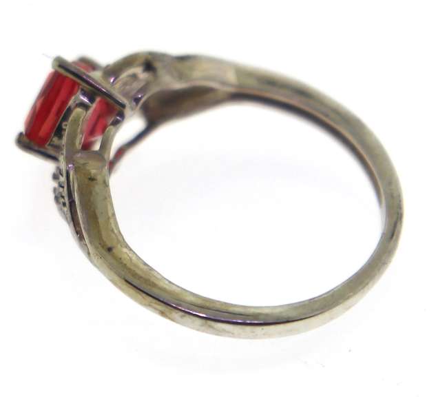 Sterling Silver Pink Sapphire Ring