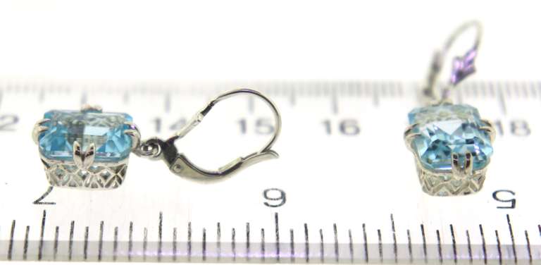 Sterling Silver Aquamarine Earrings