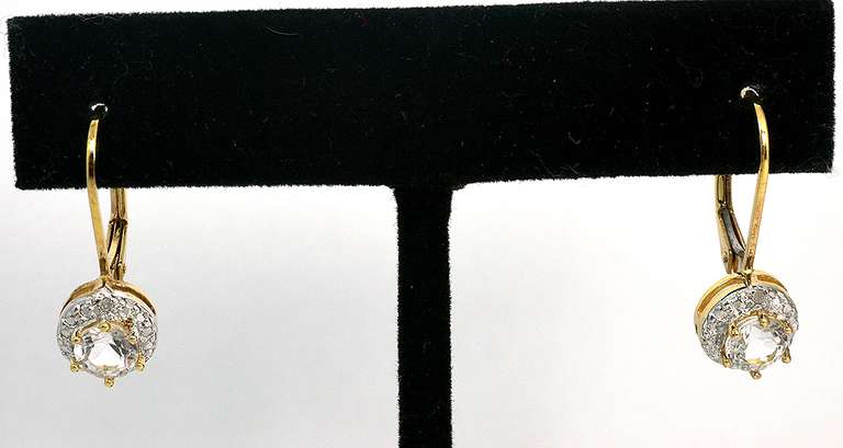 Dazzling Topaz Leverback Earrings in Vermeil